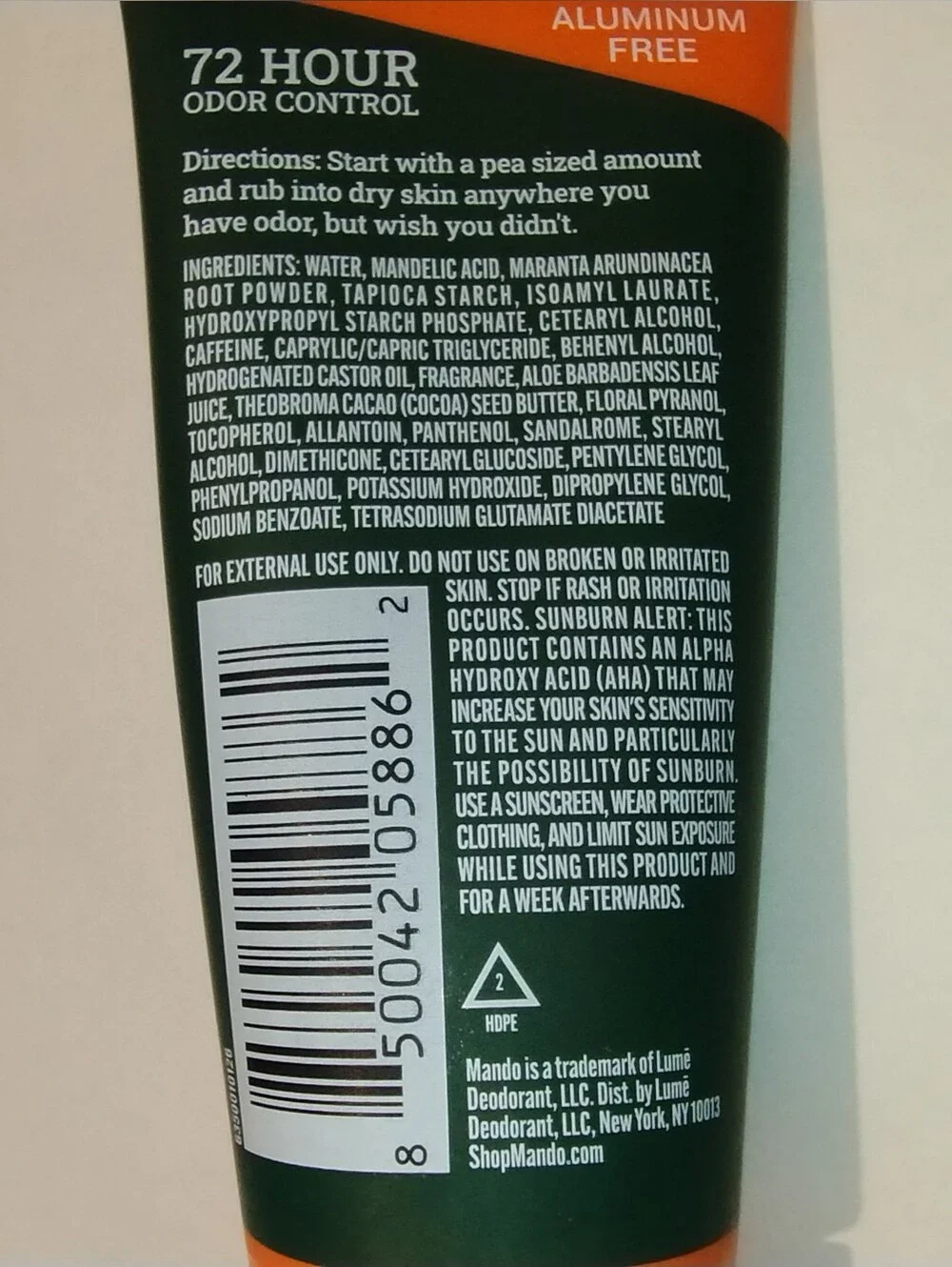 Mando Whole Body Deodorant Invisible Cream CLOVER WOODS 2.2 oz LOT OF 3 NEW